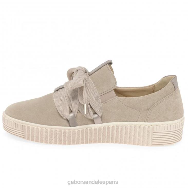 femmes Gabor daim de soie/muschel baskets casual valse chaussure 4LHL126