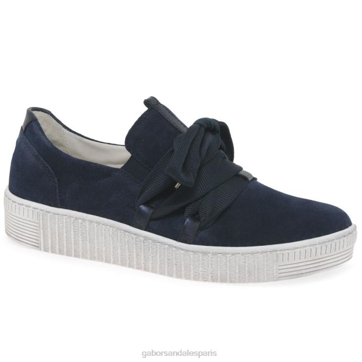 femmes Gabor daim marin baskets casual valse chaussure 4LHL129