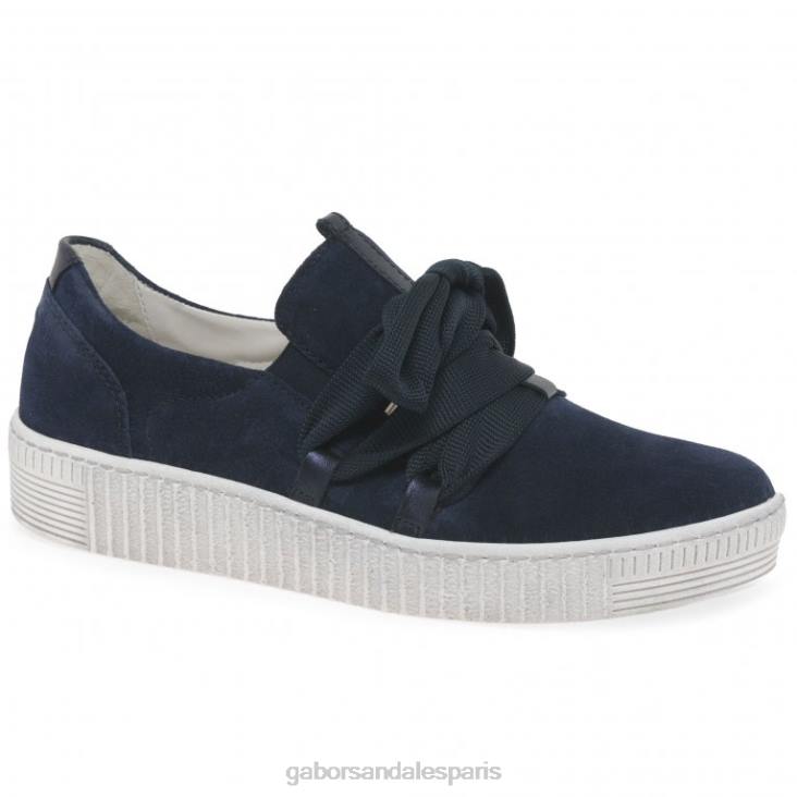 femmes Gabor daim marin baskets casual valse chaussure 4LHL129