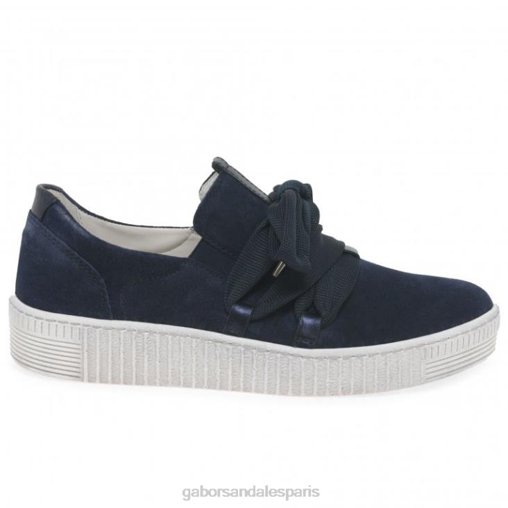femmes Gabor daim marin baskets casual valse chaussure 4LHL129