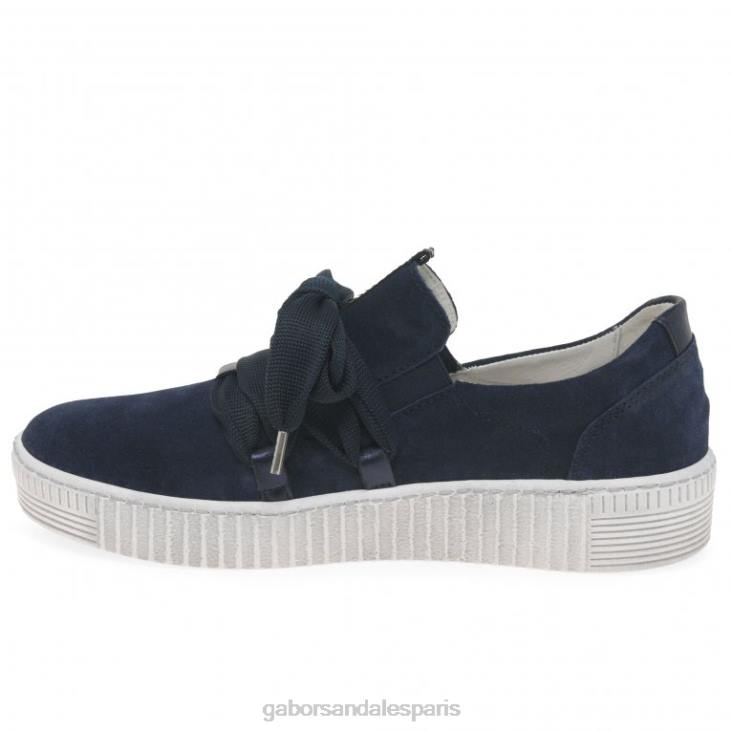femmes Gabor daim marin baskets casual valse chaussure 4LHL129