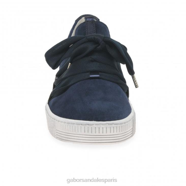femmes Gabor daim marin baskets casual valse chaussure 4LHL129