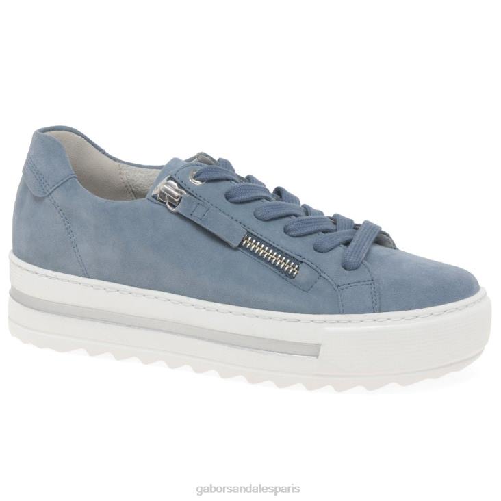 femmes Gabor daim nautique baskets casual chinées chaussure 4LHL325