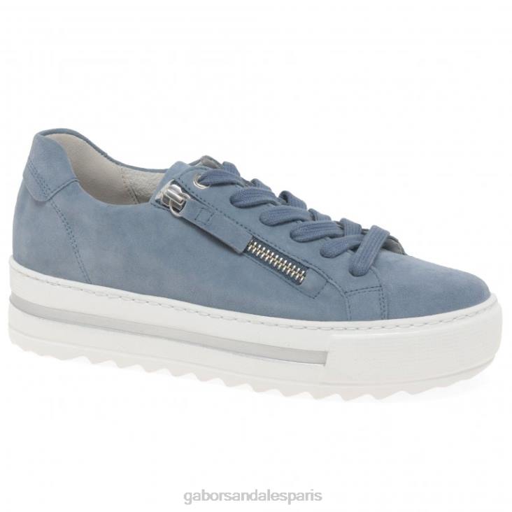 femmes Gabor daim nautique baskets casual chinées chaussure 4LHL325