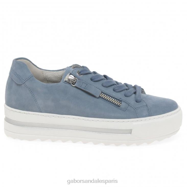 femmes Gabor daim nautique baskets casual chinées chaussure 4LHL325