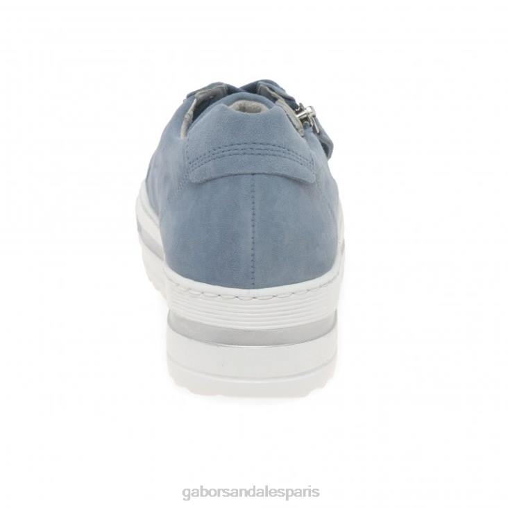 femmes Gabor daim nautique baskets casual chinées chaussure 4LHL325