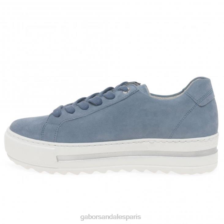 femmes Gabor daim nautique baskets casual chinées chaussure 4LHL325