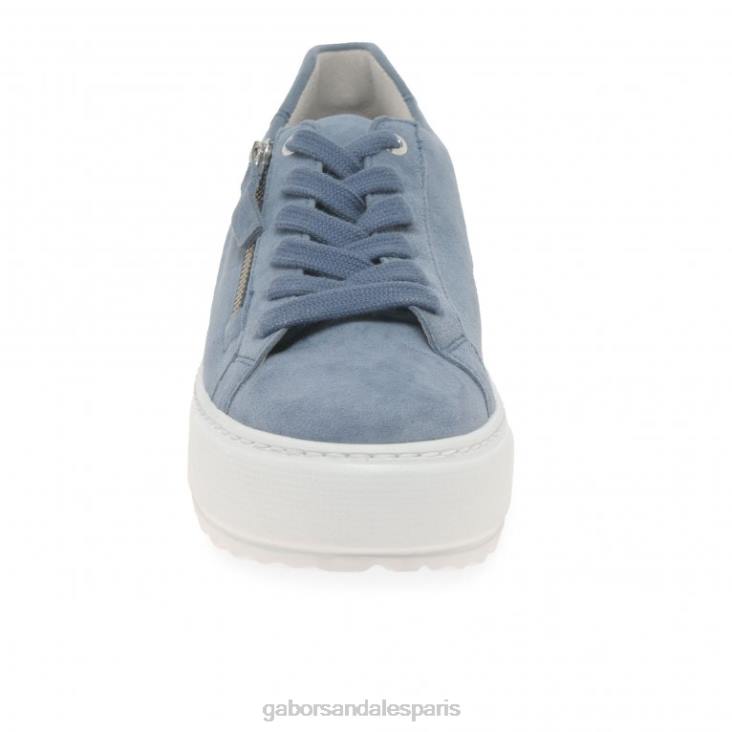 femmes Gabor daim nautique baskets casual chinées chaussure 4LHL325