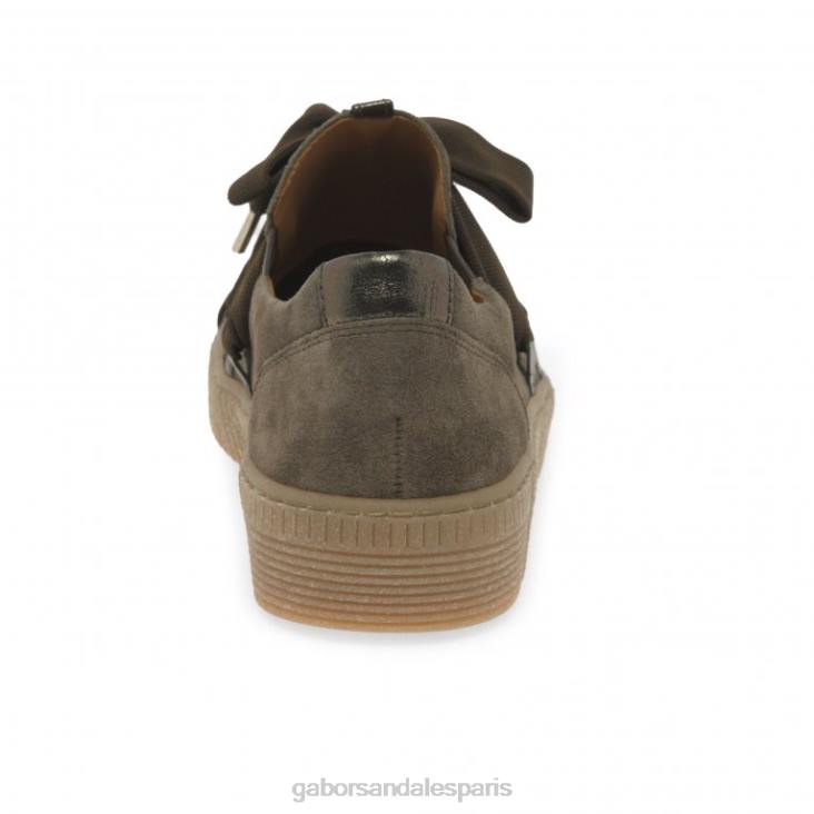 femmes Gabor daim tartufo baskets casual valse chaussure 4LHL128