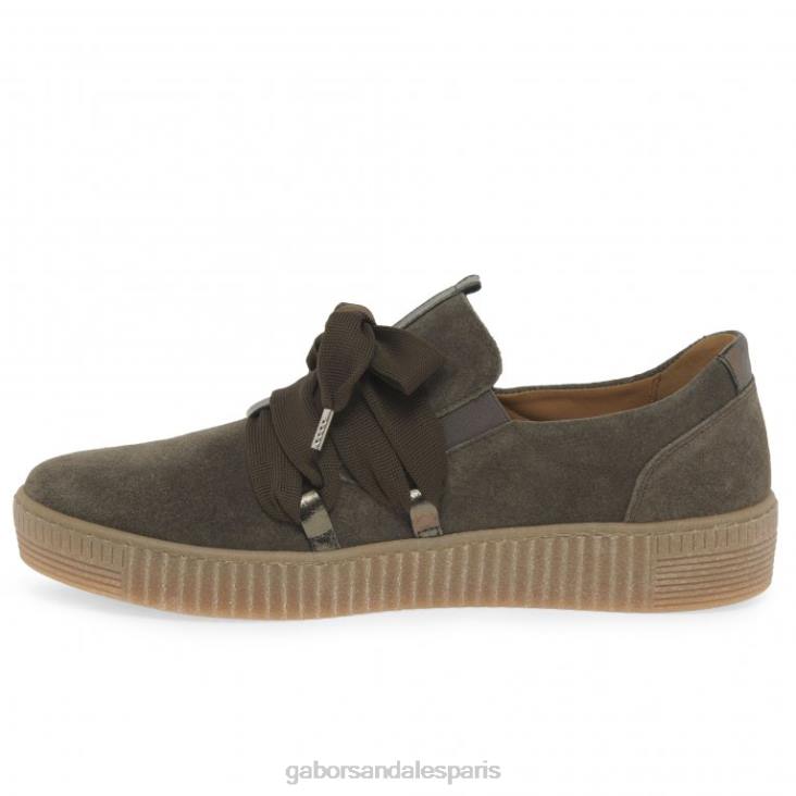 femmes Gabor daim tartufo baskets casual valse chaussure 4LHL128