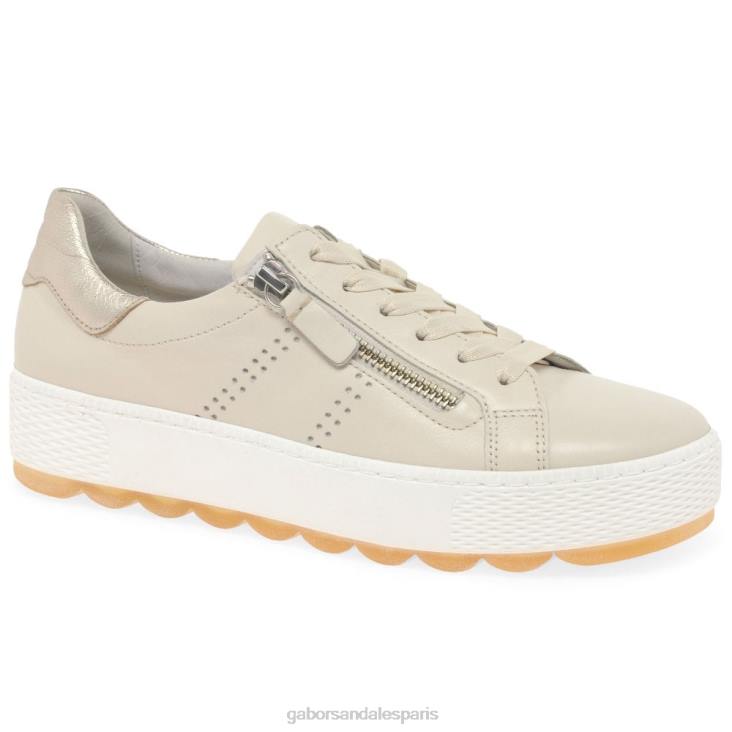 femmes Gabor ivoire/muscle baskets décontractées étanches chaussure 4LHL134