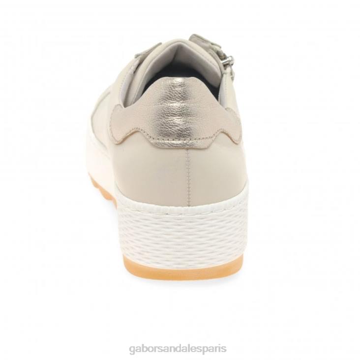 femmes Gabor ivoire/muscle baskets décontractées étanches chaussure 4LHL134