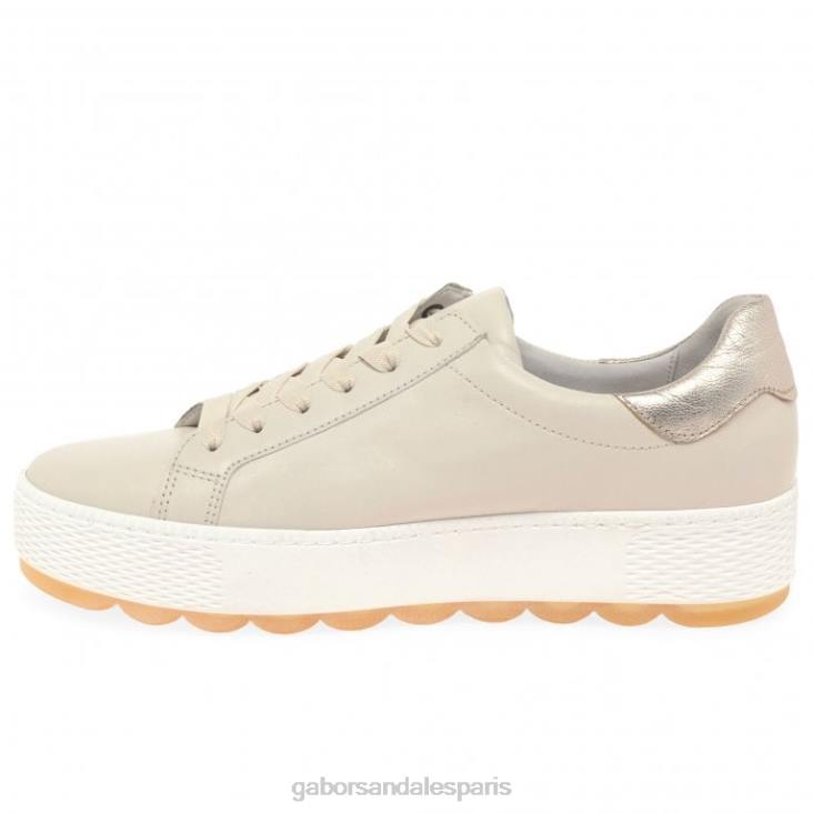 femmes Gabor ivoire/muscle baskets décontractées étanches chaussure 4LHL134