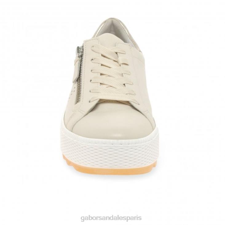 femmes Gabor ivoire/muscle baskets décontractées étanches chaussure 4LHL134