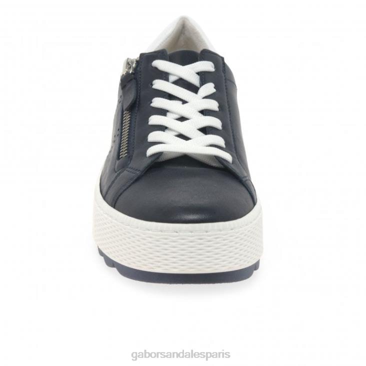 femmes Gabor minuit/blanc baskets décontractées étanches chaussure 4LHL135