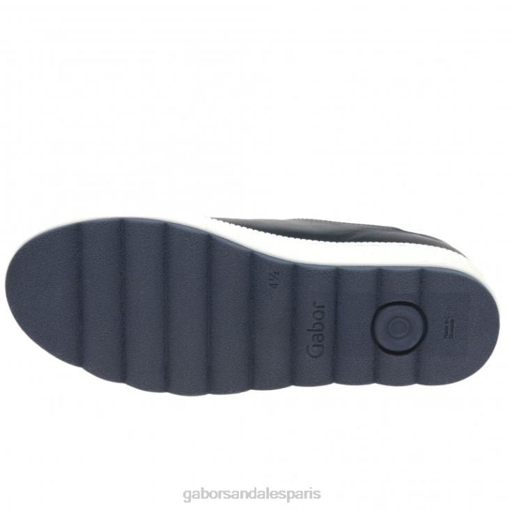 femmes Gabor minuit/blanc baskets décontractées étanches chaussure 4LHL135