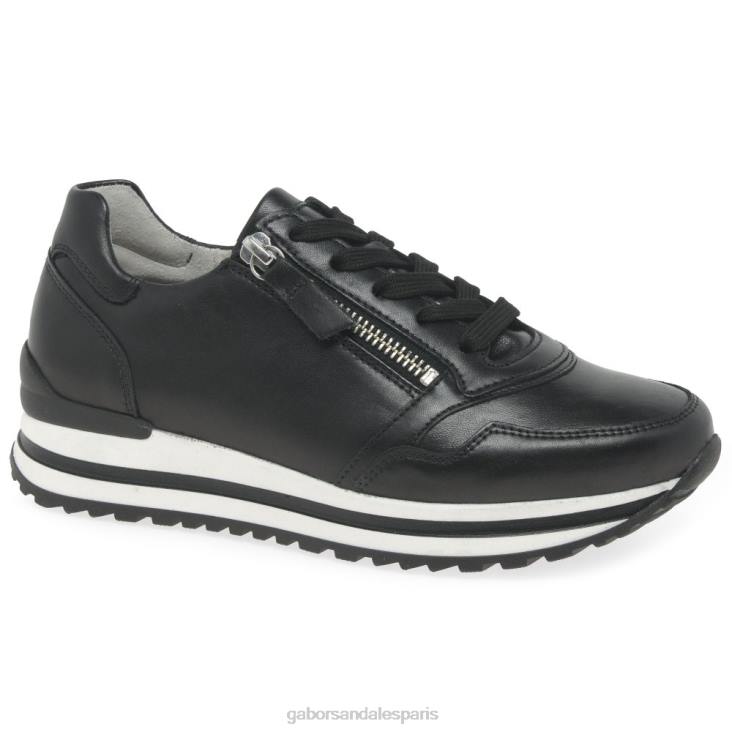femmes Gabor noir baskets Nulon chaussure 4LHL147