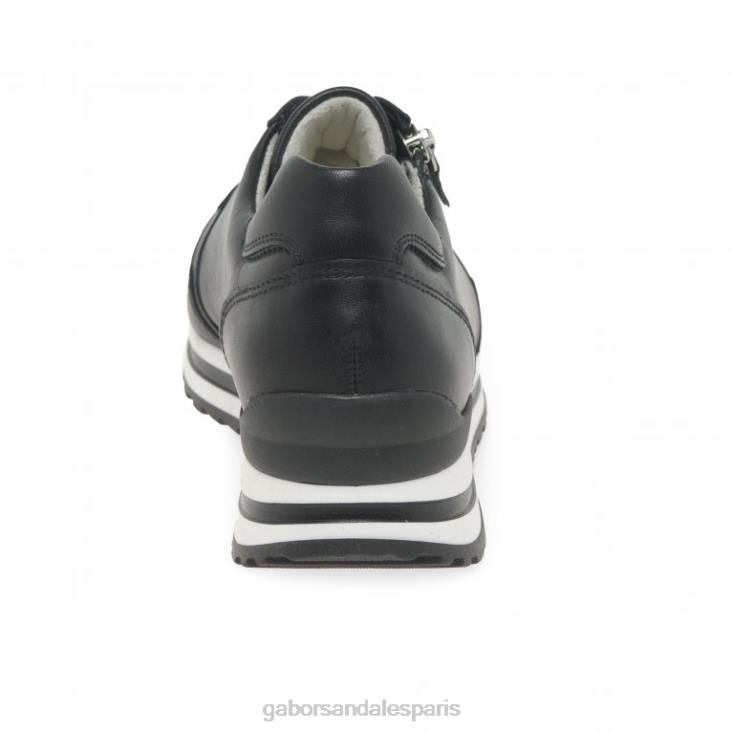 femmes Gabor noir baskets Nulon chaussure 4LHL147