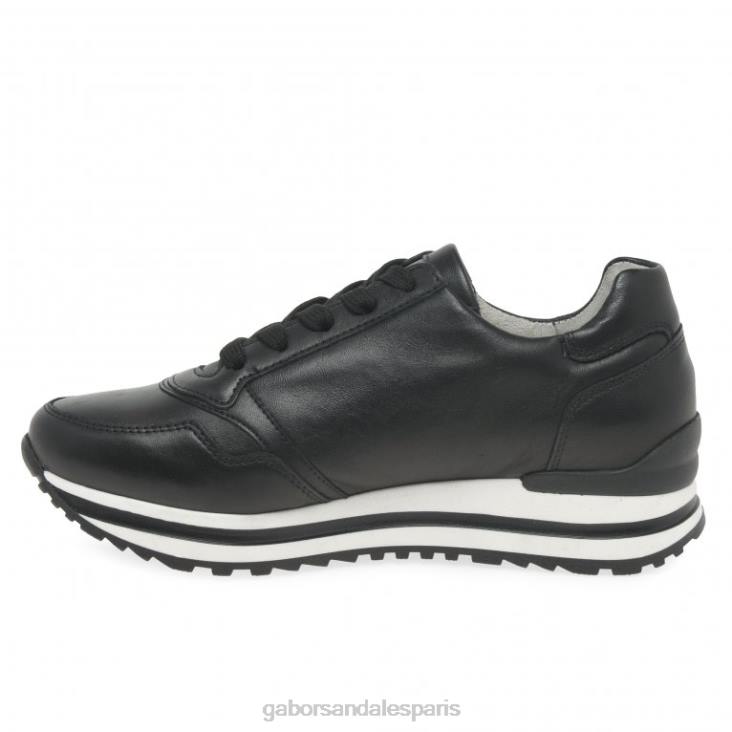 femmes Gabor noir baskets Nulon chaussure 4LHL147