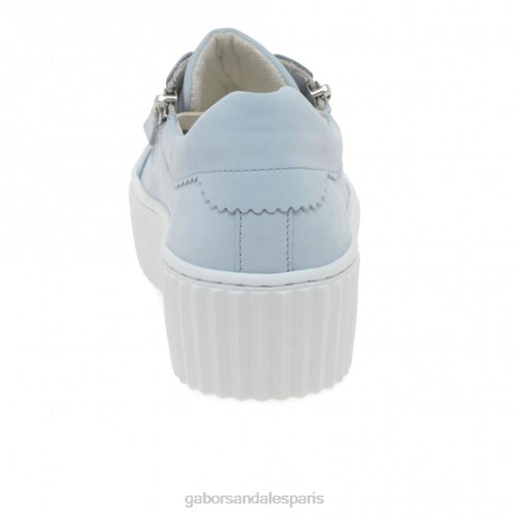femmes Gabor nubuck ciel baskets Dolly chaussure 4LHL133