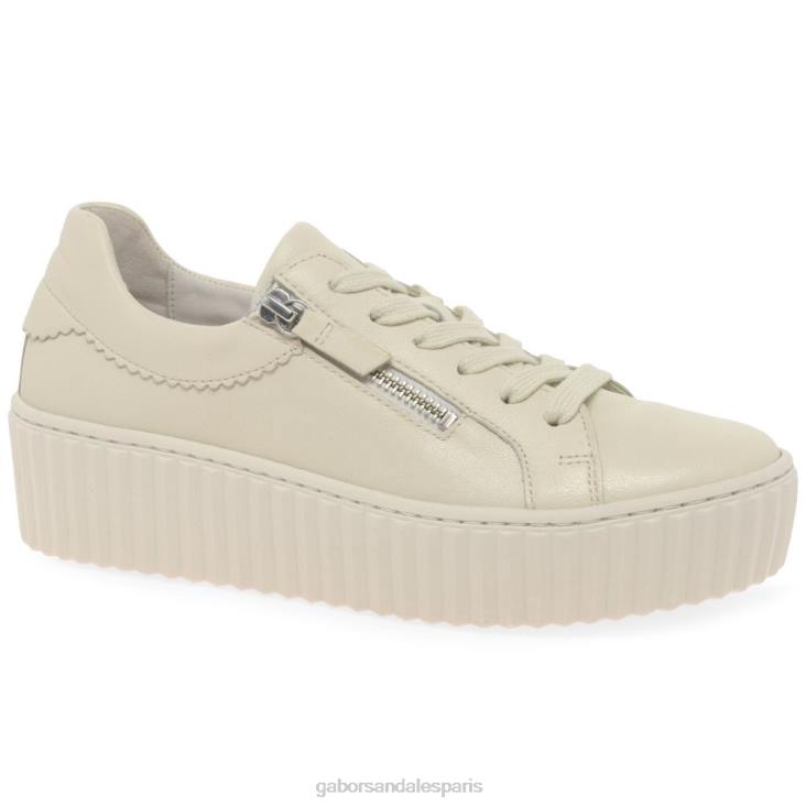 femmes Gabor panna baskets Dolly chaussure 4LHL132