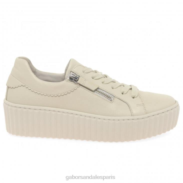 femmes Gabor panna baskets Dolly chaussure 4LHL132