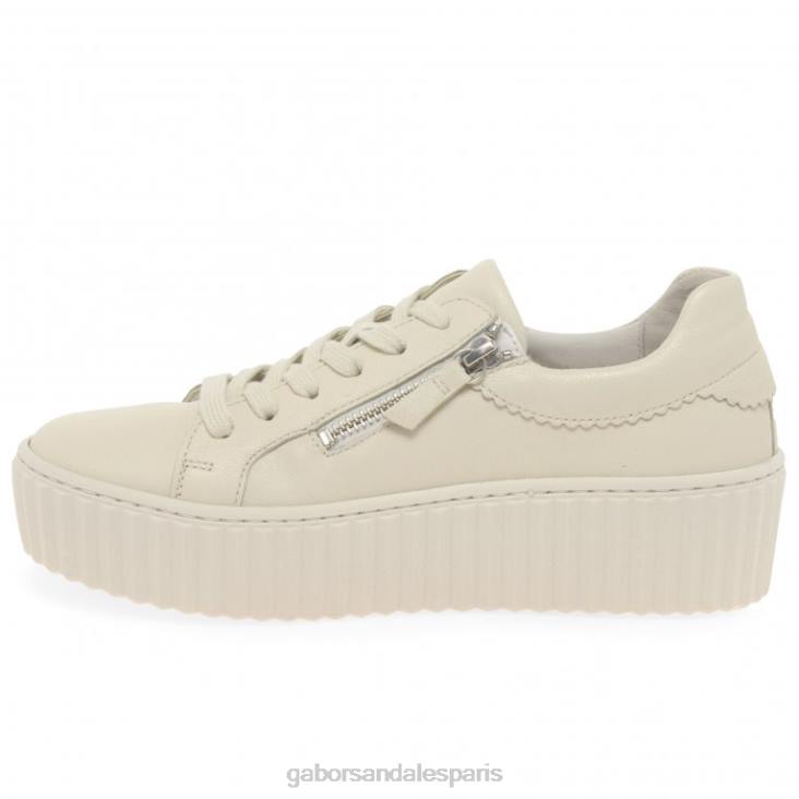 femmes Gabor panna baskets Dolly chaussure 4LHL132
