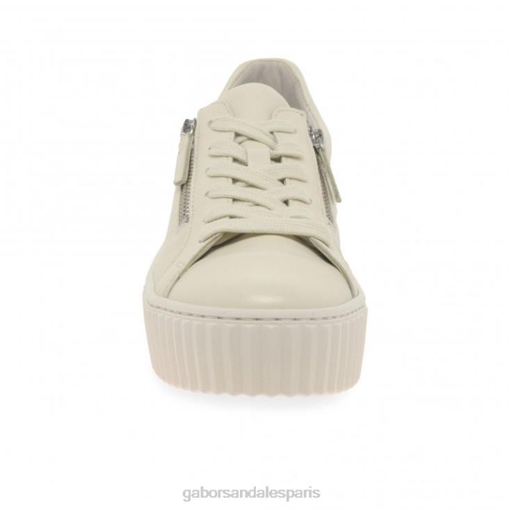 femmes Gabor panna baskets Dolly chaussure 4LHL132