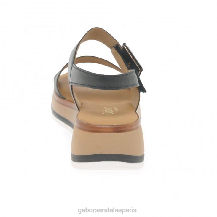 femmes Gabor noir sandales aviemore chaussure 4LHL161