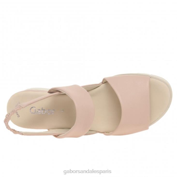 femmes Gabor rose sandales à talons compensés gavell chaussure 4LHL167
