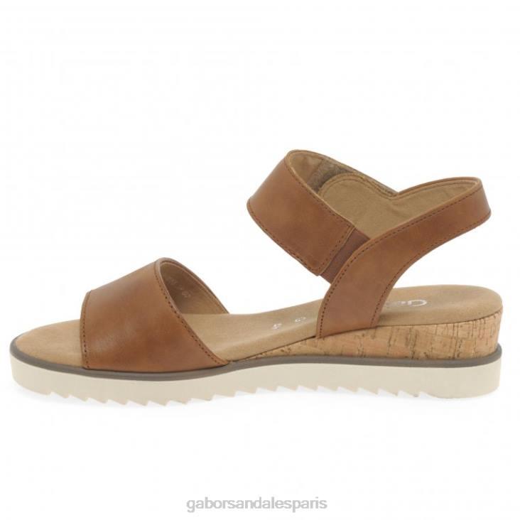 femmes Gabor chameau sandales Raynor chaussure 4LHL159